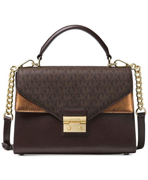 michael michael kors michael michael kors sloan medium satchel|michael michael kors sloan medium double flap satchel.